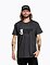 Pánské tričko Meatfly Revital, Black/Charcoal Heather