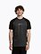 Pánské tričko Meatfly Ozzy Raglan, Charcoal Heather / Black