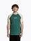 Pánské tričko Meatfly Ozzy Raglan, Forest Green / Sand
