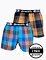 Pánské boxerky Meatfly Gigi, Brown / Blue