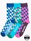 Ponožky Meatfly Lexy Triple Pack, Checkers