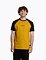 Pánské tričko Meatfly Ozzy Raglan, Mustard / Black