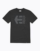 Pánské triko Etnies Corp Combo, Black/Grey/White