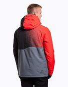 Pánská SNB & SKI bunda Meatfly Shader, Ferrari Red/Dark Grey