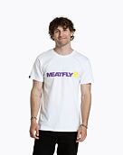Pánské tričko Meatfly Logex, Lilac  /  White