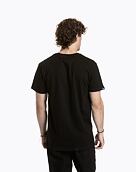 Pánské tričko Meatfly Striped Logo, Black