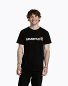 Pánské tričko Meatfly Logex, Grey / Black
