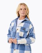 Dámská košilová bunda Rip Curl Neon Isles Fleece L/S, Blue