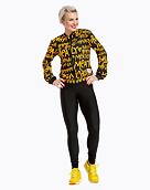 Dámská bunda Pura Vida Berry Bomber, Yellow/Black