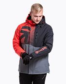 Pánská SNB & SKI bunda Meatfly Shader, Ferrari Red/Dark Grey