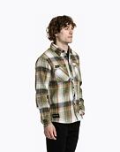 Pánská košile Meatfly Woody Premium, Green / Brown