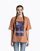 Unisex tričko Meatfly Junglist, Pink Leaf