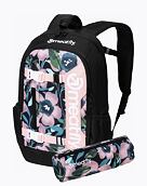 Batoh Meatfly Basejumper, Pink Flowers, 22 L + PENÁL ZDARMA