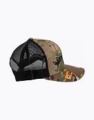 Kšiltovka Meatfly MF Logo Trucker, Black / Multicam