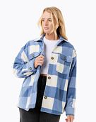 Dámská košilová bunda Rip Curl Neon Isles Fleece L/S, Blue