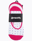 Ponožky Meatfly Low Socks Triple Pack, Fuchsia Dots