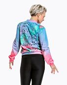 Dámská bunda Pura Vida Berry Bomber, Mint Flowers