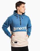 Pánská technická mikina Meatfly Tason, Slate Blue/Sand