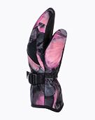 Dětské zimní rukavice Roxy Jetty Girl Mitt, True Black Pansy Pansy Rg