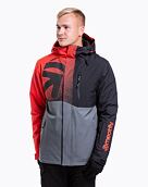Pánská SNB & SKI bunda Meatfly Shader, Ferrari Red/Dark Grey