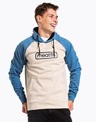 Pánská technická mikina Meatfly Gravel, Slate Blue/Sand