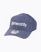 Kšiltovka Meatfly Gaten Flexfit, Blue / White Logo