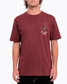 Pánské tričko Volcom Lintell Classic Sst, Merlot
