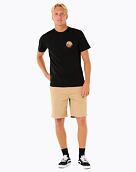 Pánské tričko Rip Curl Wettie Passage Icon, Black