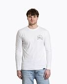 Pánské tričko s dlouhým rukávem Meatfly Judgement 30, White