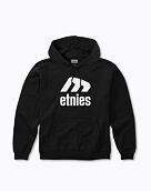 Pánská mikina Etnies Icon E Hoodie, Black / White