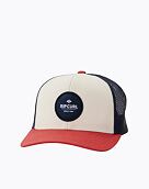 Kšiltovka Rip Curl Routine Curve Trucker, White/Navy/Red