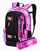 Batoh Meatfly Basejumper + PENÁL ZDARMA, Universe Pink / Black