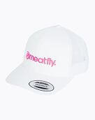 Kšiltovka Meatfly Logo Trucker, A - White