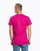 Pánské tričko Meatfly Striped Logo, Magenta