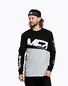 Pánské tričko s dlouhým rukávem Meatfly Judgement, Racing Grey