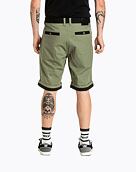 Pánské kraťasy Meatfly Barry 2.0, Olive / Black Ripstop
