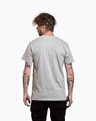 Pánské tričko Meatfly Yvans Written Patch, Grey