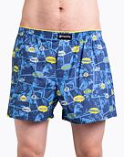 Pánské boxerky Meatfly Agostino, Yellow/Blue Comics, Gift Pack