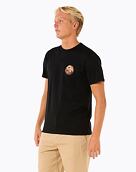 Pánské tričko Rip Curl Wettie Passage Icon, Black