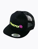 Kšiltovka Meatfly Percy Trucker Snapback, Lime / Black