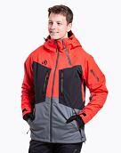 Pánská SNB & SKI bunda Meatfly Cronos, Ferrari Red/Dark Grey