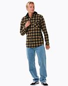 Pánská košile Rip Curl Grunter Flannel, Washed Moss