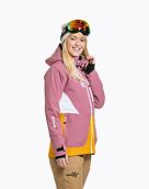 Dámská SNB & SKI bunda Meatfly Gaia, Dusty Rose / Sunflower