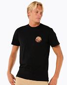 Pánské tričko Rip Curl Wettie Passage Icon, Black