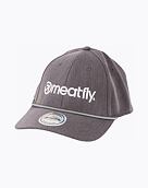 Kšiltovka Meatfly Gaten Flexfit, Grey / White Logo