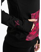 Dámská technická mikina Meatfly Alisha, Red Navajo / Black