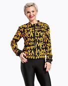Dámská bunda Pura Vida Berry Bomber, Yellow/Black
