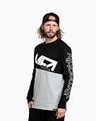 Pánské tričko s dlouhým rukávem Meatfly Judgement, Racing Grey