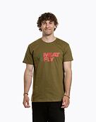 Pánské tričko Meatfly Revital, Khaki Green