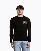 Pánské tričko s dlouhým rukávem Meatfly Judgement 30, Black